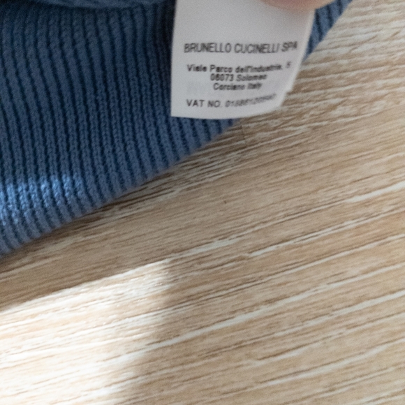 SALE! Brunello Cucinelli Light Blue English Ribbed Crewneck - Picture 5 of 11